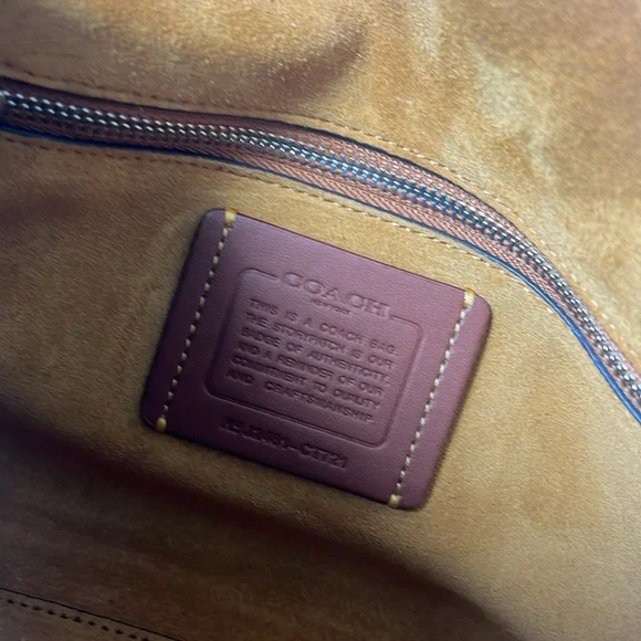 RARE Asia exclusive Coach Western Tabby Honey Brown - Picture 7 of 10